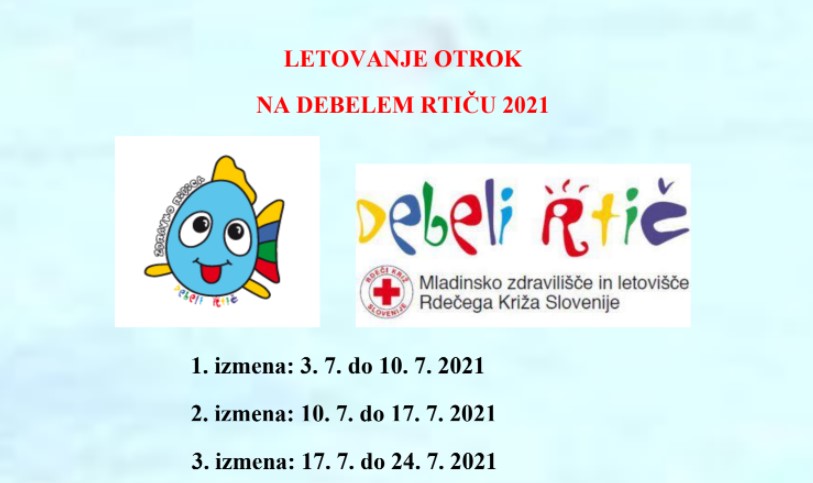 Letovanje Rdečega križa 2021